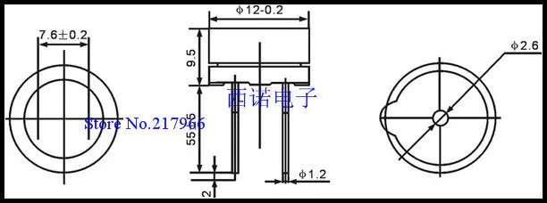 Arima stddz активный зуммер 12 V YHE12-12L в байкерском стиле