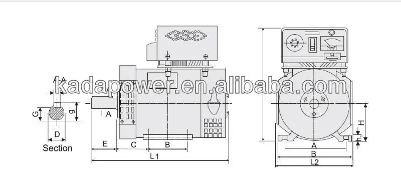 SDC-10KW 400 В 50 Гц генератор щеток Генератор двойного назначения сварка и генерация корабля по морю