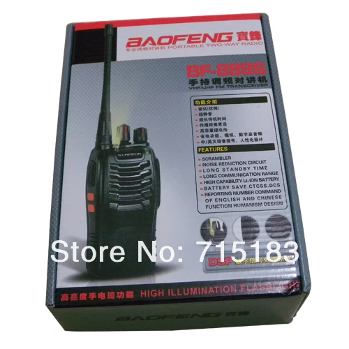 BaoFeng BF-888S рация 888S UHF 400-470MHz Baofeng BF 888S двухстороннее радио 16CH