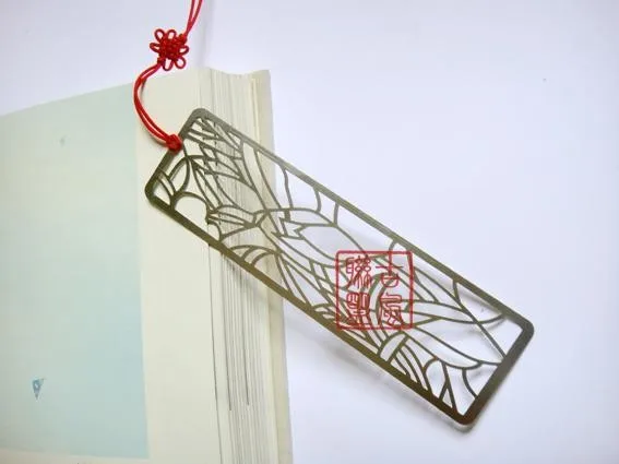 Stainless steel various flowers bookmark-4