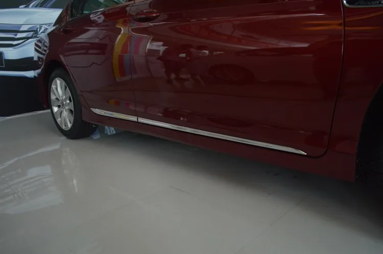 Для Honda Accord 2013 ABS Хромированная Автомобильная Отделка боковой двери линия отделка кузова литье под давлением отделка