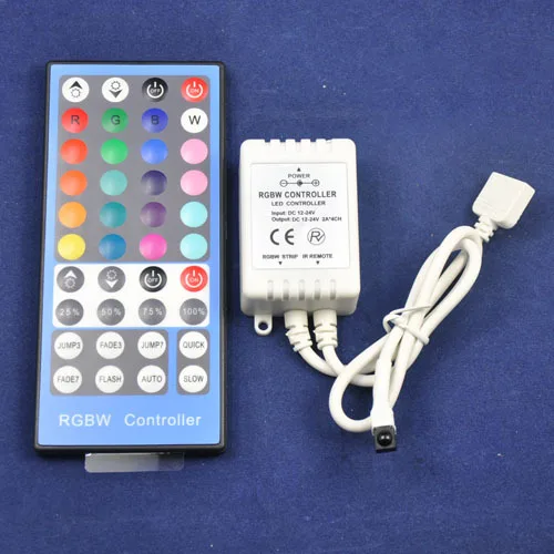 DC12V/96 W 24 V/192 W 8A 40-кнопочный RGBW светодиодный Управление; коробка W/ИК-пульт дистанционного управления Управление общий анод для RGBW Светодиодные ленты света SMD5050 3528