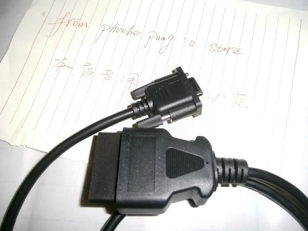Скидка 15% 1 шт. высококачественный OBD 2 16Pin-DB9 Серийный авто аксессуары разъем OBD2 RS232 9pin кабель диагностический сканер Интерфейс