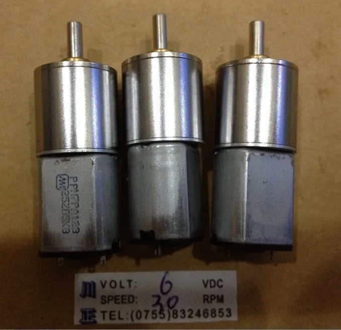 Пятно питания DC 6 В 16GB030-30 редукторный двигатель