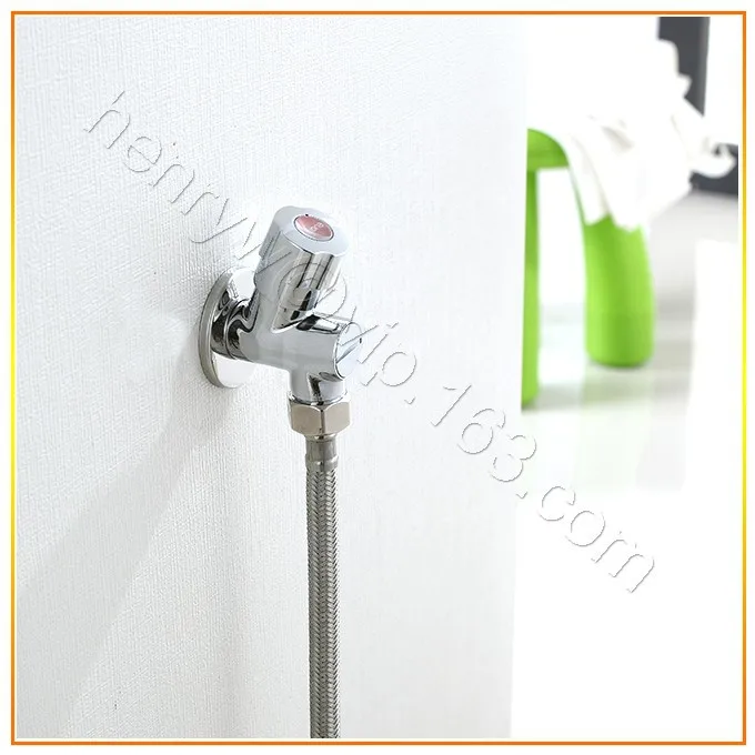 L15596-Роскошные Настенные Chrome Цвет M1/2 "-M1/2" латунь угол Клапан