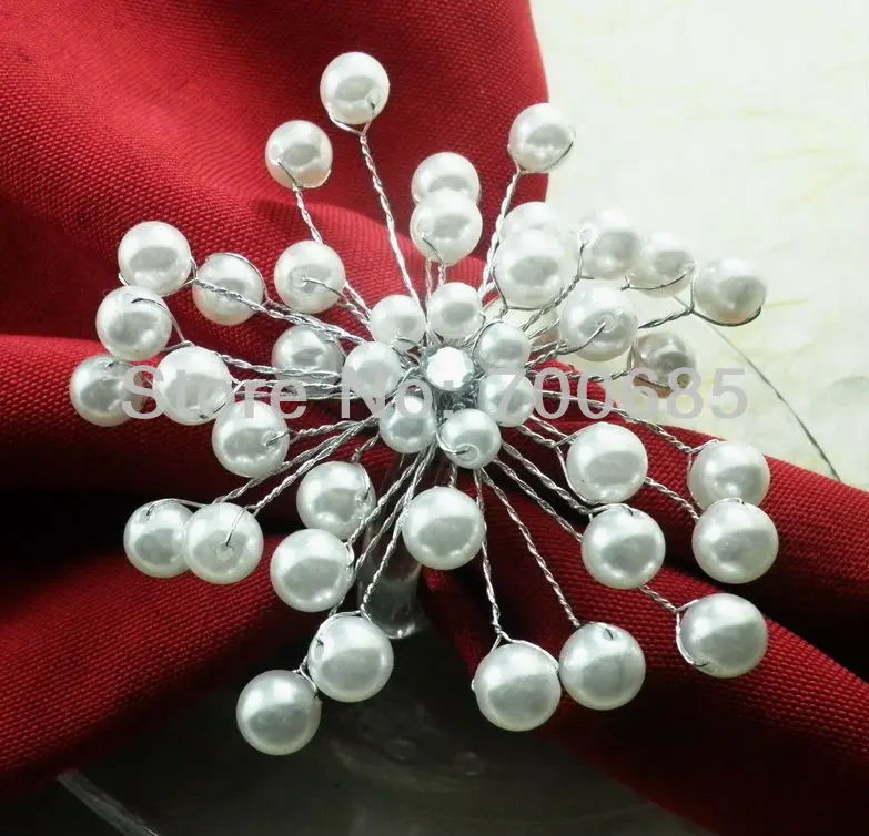 Продано на Aliexpress бисером кольцо для свадебных салфеток