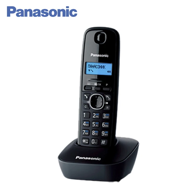 Panasonic KX-TG1611RUH DECT телефон, русифицированное меню, российский определитель номеров АОН, записная книжка на 50 контактов, 12 мелодий звонка, поиск трубки, подсветка дисплея, будильник.