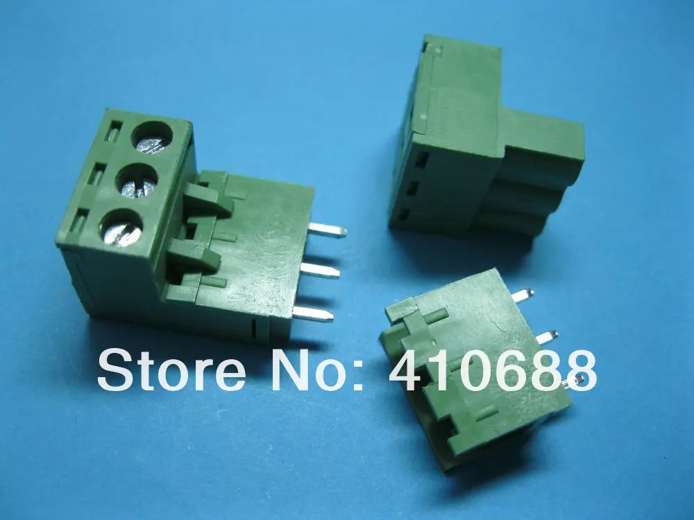 180 шт. 3way/Pin шаг 5.08 мм Клеммная колодка Разъем вставные Тип зеленый 2edck-2edcv-5.08