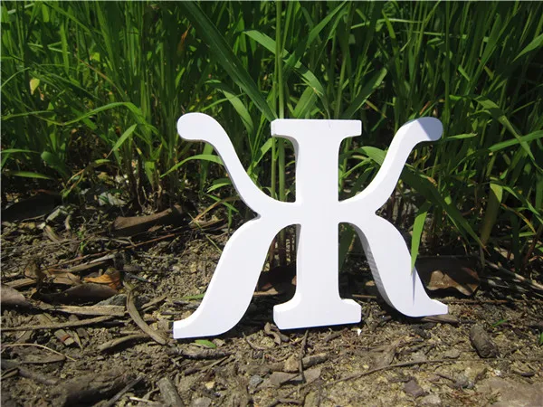 15cm Russian Letter Высота 15 см русские буквы Алфавит домашний декор настенные наклейки деревянные белые буквы Алфавит свадьба день рождения - Цвет: 15cm Russian Letter