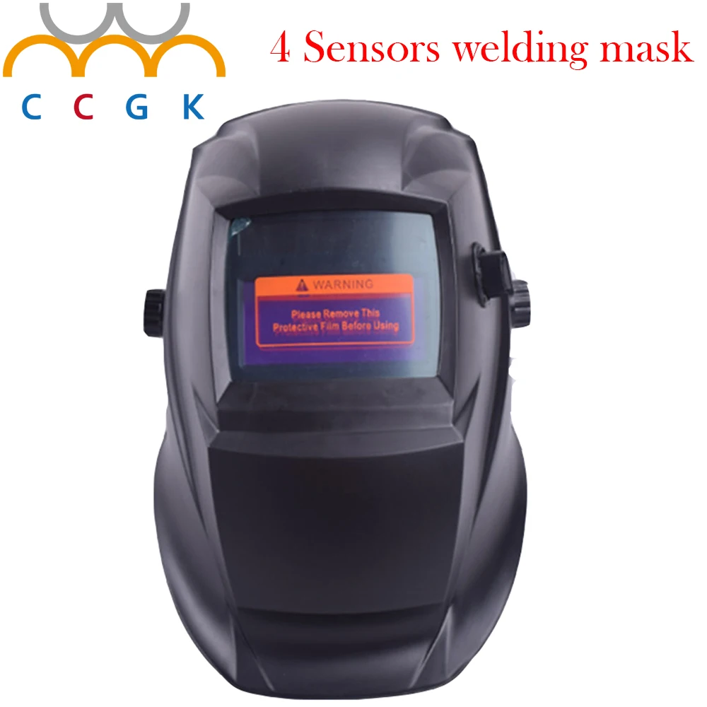 New Big screen 4 Sensors solar auto darkening welding helmet TIG