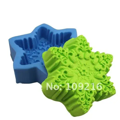 Снег лепестки(r0839) Силиконовые ручной Мыло Mold DIY Плесень