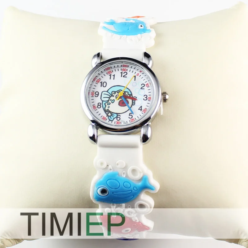 Новые 3D Детские часы 3d-силикон милые детские резиновые спортивные часы для мальчика и девочки кварцевые детские наручные часы Love Nice