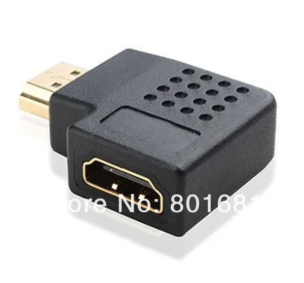 5 шт./партия!+ Высокое качество 90 градусов угол HDMI мужчин и женщин адаптер с прямым углом