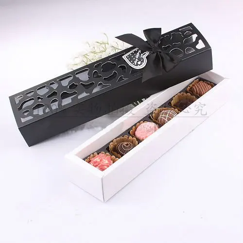 Бумага лазерной резки хорошее качество t 25,5*5,5*3,7(H) см свадебные коробки с шоколадными конфетами с лентой, HZY12A