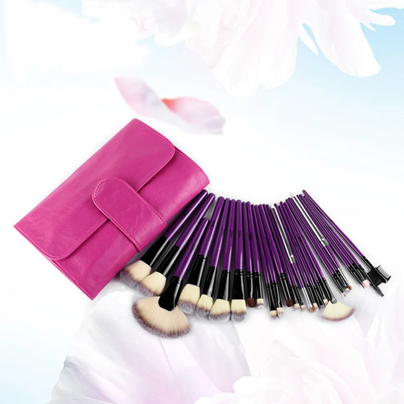 

24 pcs Makeup Brush Set tools Make-up Toiletry Kit Wool Brand Make Up Brush Set Case Cosmetic brush