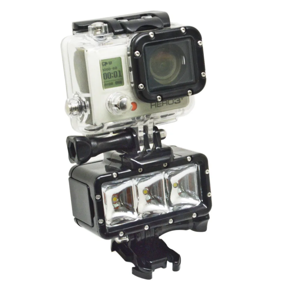 for Gopro 4 3 3+ 2 fill light photography light waterproof diving LED