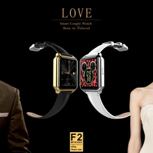 2016 neueste Version Multi Sprache SmartWatch F2 Uhr Sync Notifier Bluetooth-konnektivität iOS Android Telefon Smartwatches GPS