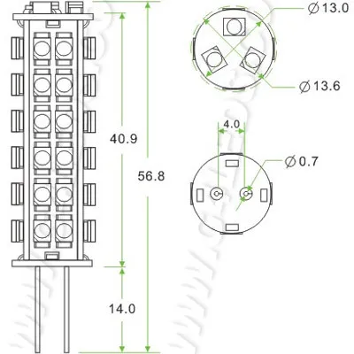 Супер яркий G4 светодиодный 3528 SMD G4 светодиодный высокомощный G4 Светодиодный светильник 51 светодиодный светильник с широким напряжением AC/DC10-30V теплый белый 5 шт./лот