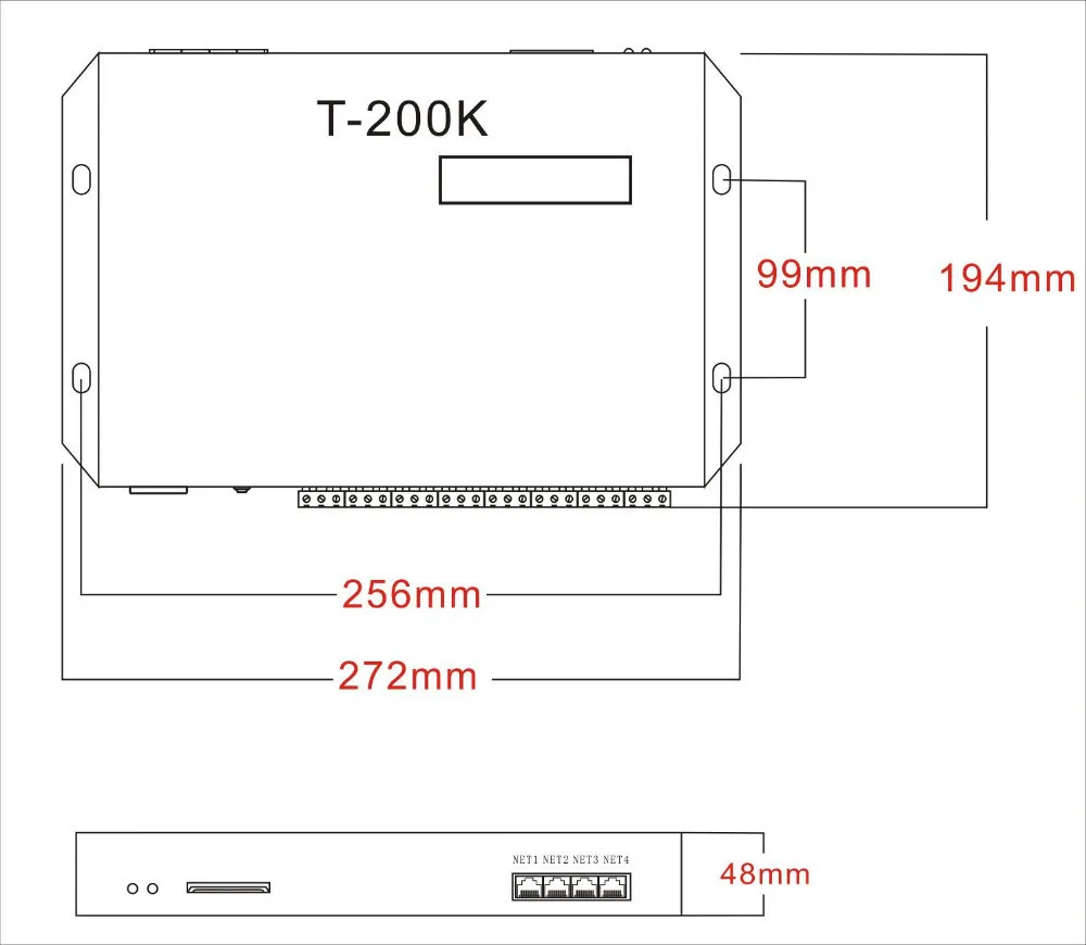 T-200K Панели управления rgb для WS2811 WS2812B WS2813 APA102 Светодиодные ленты света пикселей Управление; может Управление 4096 пикселей