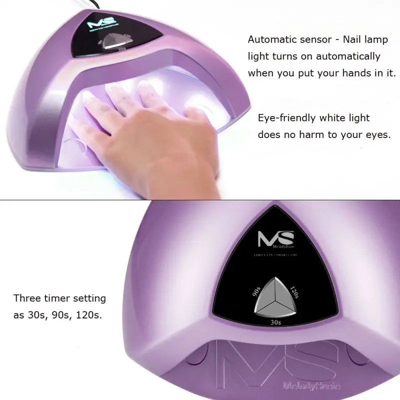 MelodySusie pro 24w UV and led 2 in 1 nail lamp2