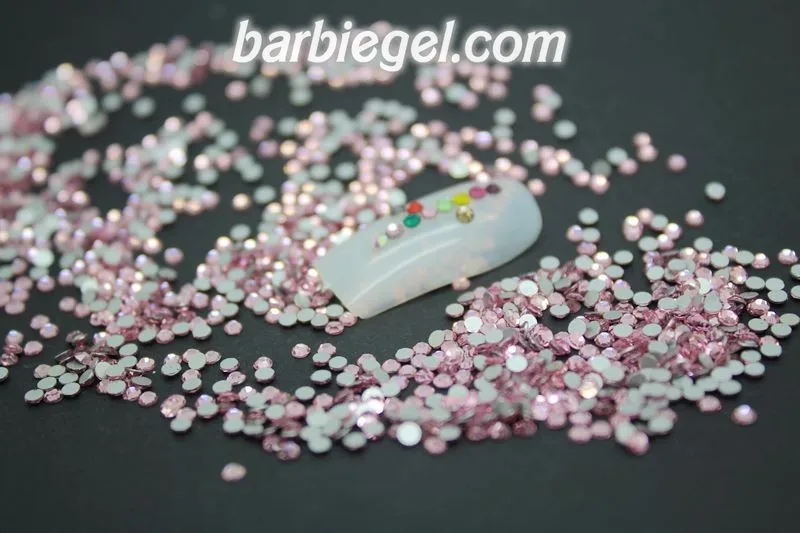Блестящий SS3 SS4 SS5 SS6 SS8 SS10 SS12 SS16 SS20 Б ез исправлений розовый цвет DIY 3d-украшения для ногтей Flatback Аксессуары из стразов