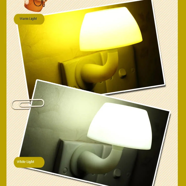 Звуковое управление детская спальня настенный светильник белый гриб коридор для коридора балкона свет-управляемый настенный светильник ванная комната настенный светильник
