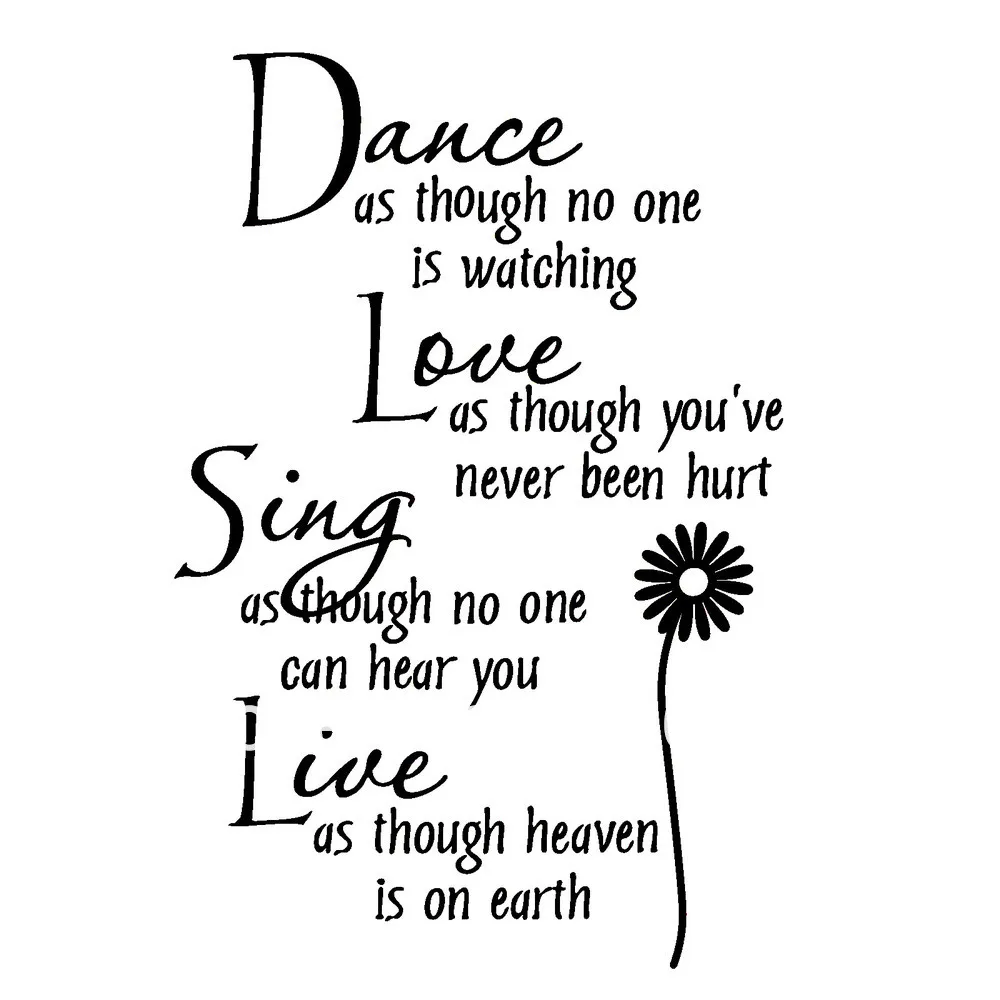 Free Shipping Size 30 160cm Mural Decal Art Live Love Laugh English Quote Vinyl Wall Decals Home Decor Sticker