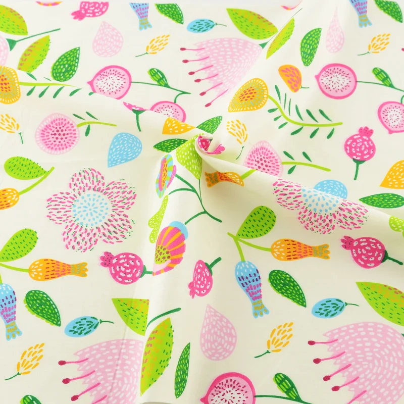 50cmx160cm/piece printed floral pattern cotton fabric tilda for baby bedding clothing tecido quilting sewing tecidos para roupa