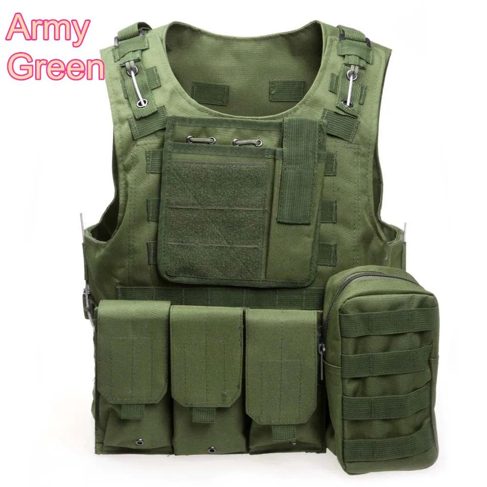 Мультикам Пейнтбол Airsoft Armour Тактический Военная Униформа штурма жилет нескольких Карманы Обучение Охота жилет Защитная одежда