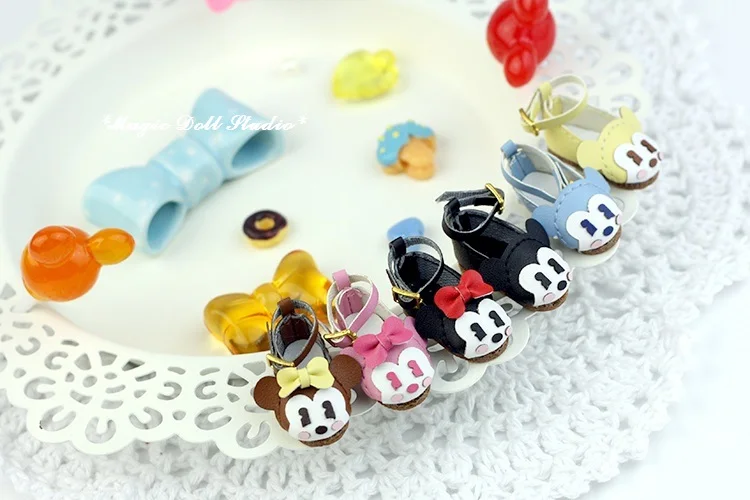 [MG213] новая обувь для куклы Neoblythe# майки и обувь с Минни для изготовления кукольных туфель Neoblythe оптом