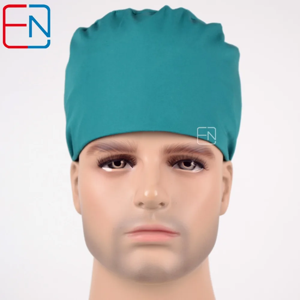 October new unisex scrub caps 100 cotton with sweatbands Blue modern