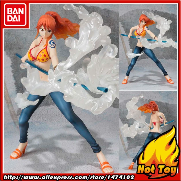 100% Оригинальные BANDAI Tamashii Наций Figuarts нулевой фигурку-нами-Ver. Молочно мяч от "ONE PIECE"