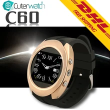2016 CuterWatch Android Smart Watch Touch Screen font b SmartWatch b font C60 Camera Smart Watches
