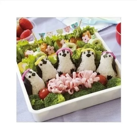 Милый пингвин форма для риса костюмы форма для рисовых шариков Kimbap DIY суши Bento инструменты