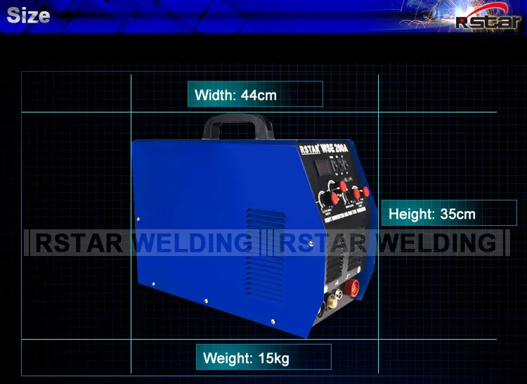 Китай Rstar с фабрики igbt Цифровой инвертор wse200 tig200 ac dc tig mma сварщик инверторная Сварка станок для алюминия