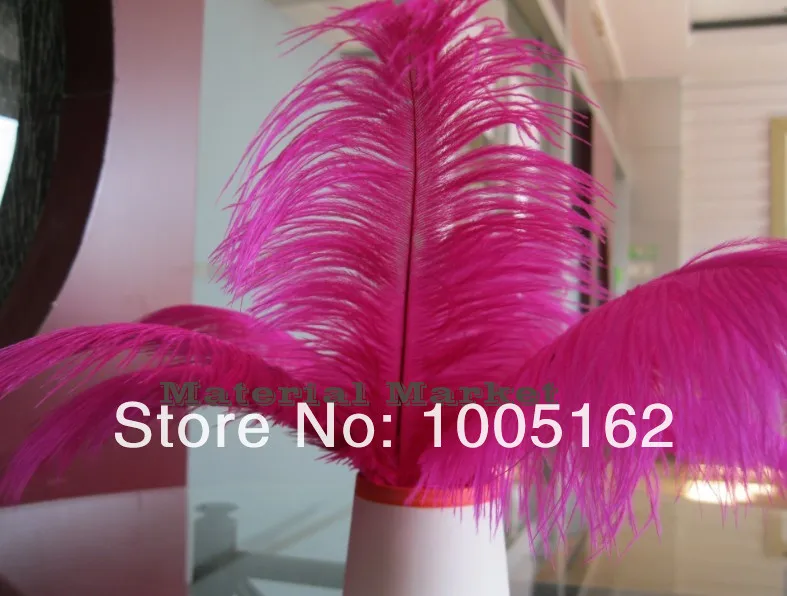 100 шт 8-10 дюймов(20-25 см) Fuschia ярко-розовые страусиные перья для свадьбы центральный вечерние перьевое украшение на середине стола