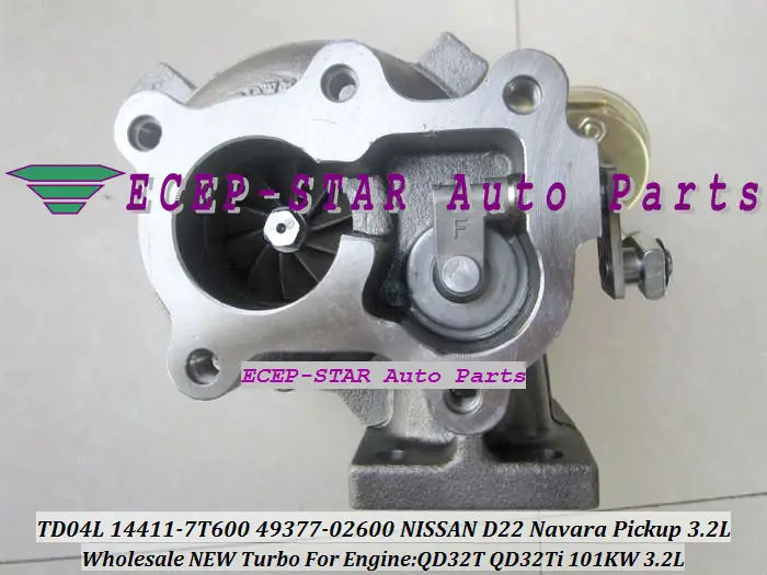 TD04L 14411-7T600 49377-02600 TURBO turbocharger FIt for NISSAN D22 Navara Pickup 3.2L QD32T 101KW (6)