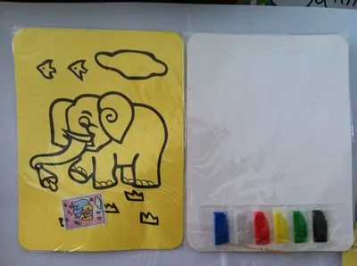 100pcs/lot DIY Color Sand art kits, kids party toys, Many degisns mixed_toyo, children outdoor toys