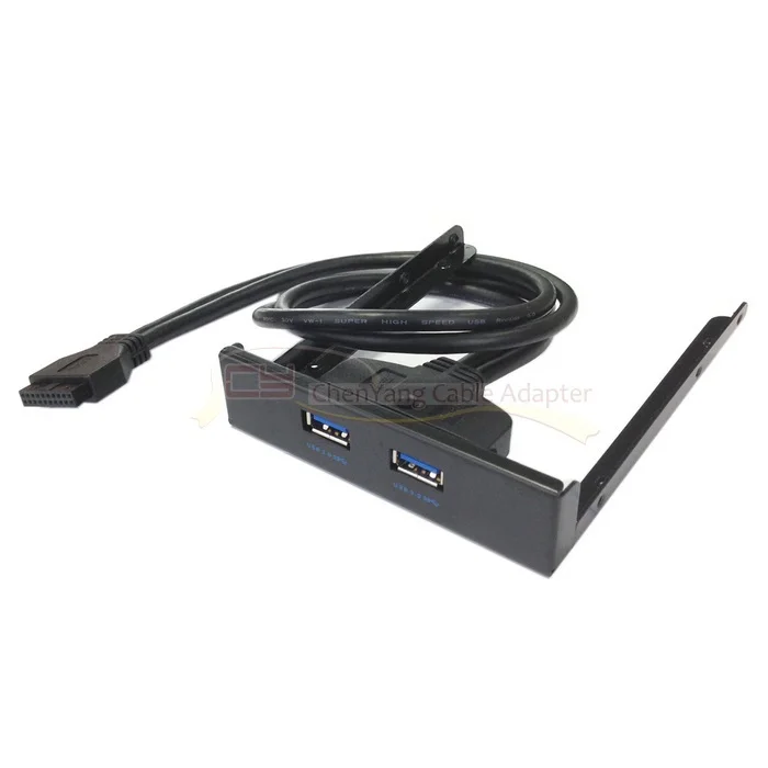 50 см материнская плата 20 Pin к USB 3,0 два порта Передняя панель для 3 " дисковый отсек