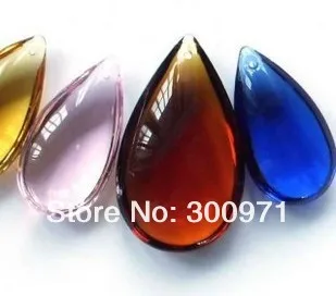AB Цвет Бесплатная доставка 120 шт./лот 38 мм Crystal Tear Drop Кулон для люстра/занавес частей, хрустальная люстра части