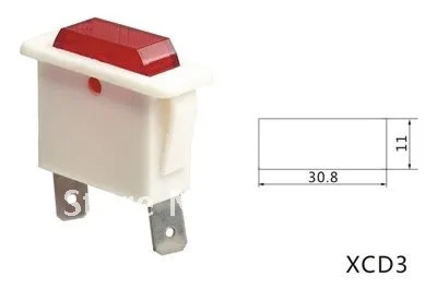 Зеленый лампочка-индикатор XCD3 AC220V, переключатель индикатора