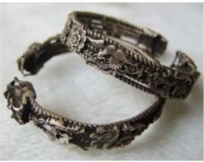 Rare Asian Pair Miao Dragon Silver Bracelets Shipping Free In Rare Asian Pair Miao Dragon Silver Bracelets Shipping Free