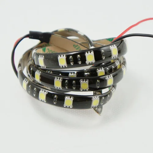 Waterproof-IP65 5 метров DC 12V SMD5050 гибкий светодиодный ленты 60 светодиодный s на метр, белый, красный, зеленый, синий, желтый, RGB, черный фон
