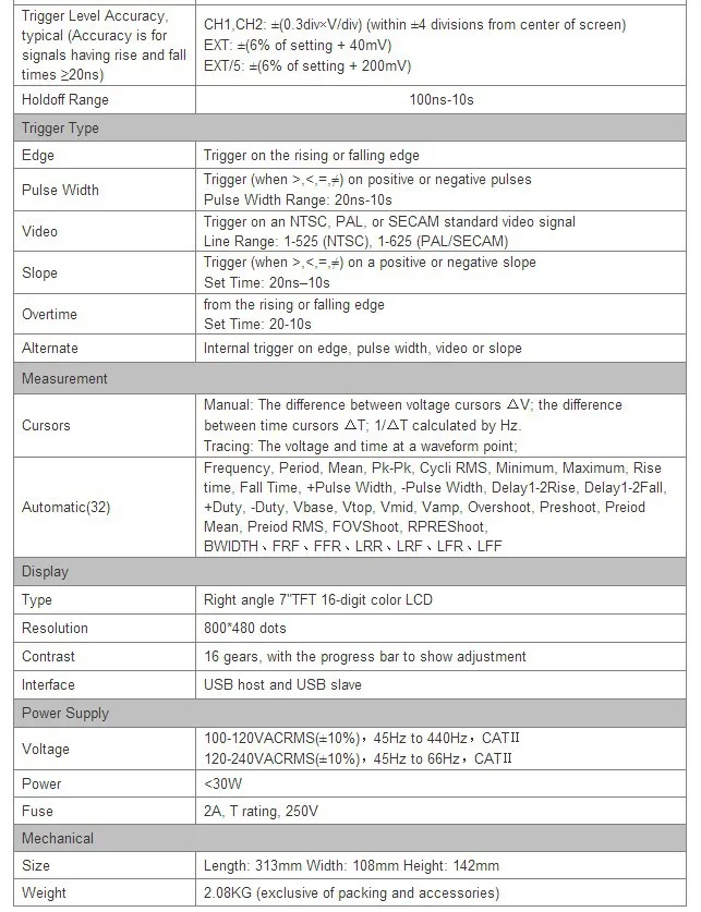 [Hantek] Цифровой осциллограф оригинальной hantek DSO5102P 100 МГц, 2 канала может USB Подключите ПК осциллографов. автомобиль инструменту диагностики