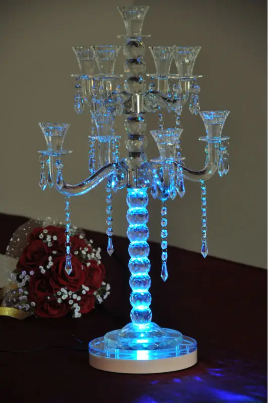 Base de Luz Prata para Debaixo do Vaso Decoração do Casamento de Iluminação Conduziu a Luz do Ponto de 8 Bateria Recarregável Operado Levou Rgbw Polegadas 4em1 15 battery operated led