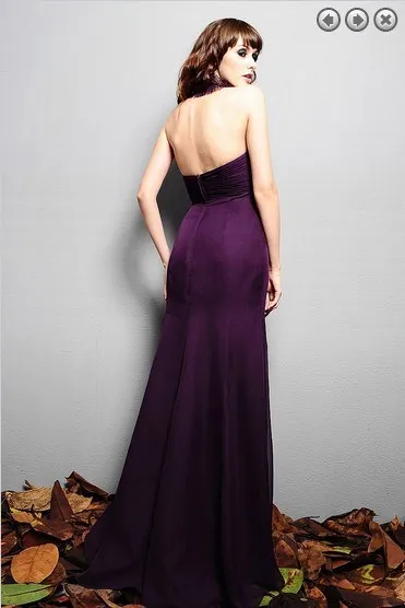 Мода 2013, элегантное платье, большие размеры, невесты, горничной, vestidos formales, фиолетовые длинные платья, шифоновое платье для подружки невесты