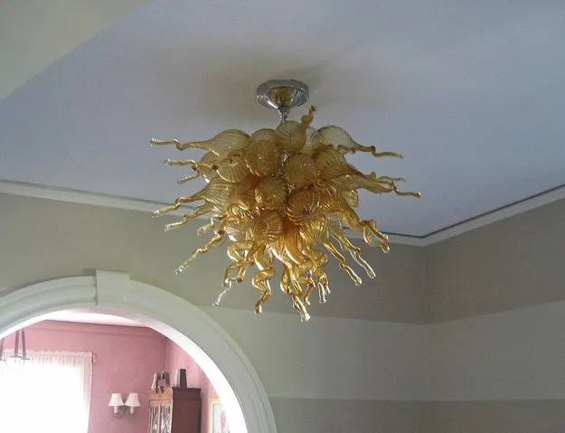 

Ceiling Decoration Contemporary Hand Blown Glass LED Chandelier for Home Decor