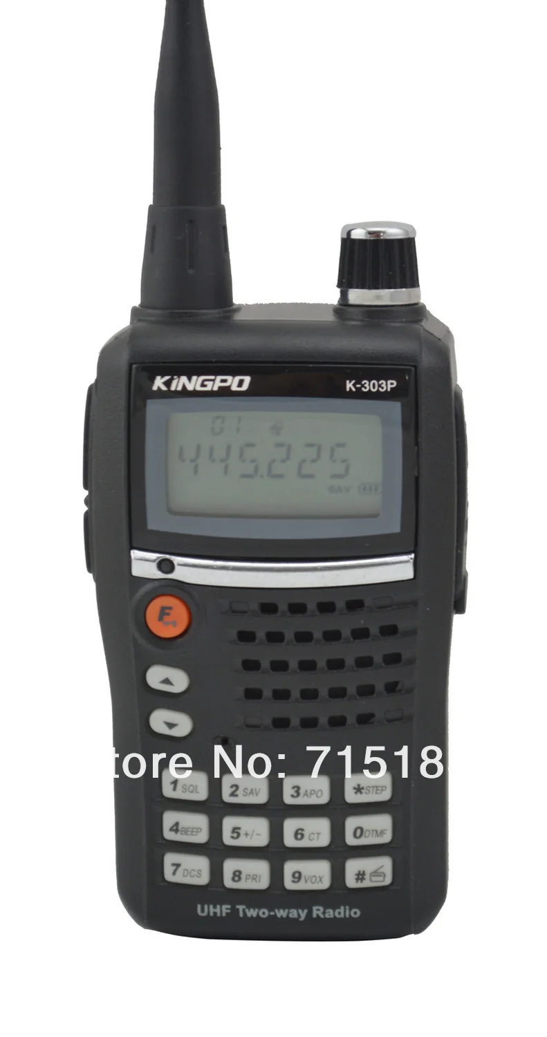 Kingpo K-303P UHF 400-470 MHz 5 W 99CH FM портативный двухсторонний радио портативный приемопередатчик 10 км рация Бесплатная доставка