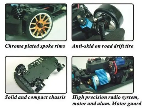 HSP 94163 Летающая рыбка-2 RC гоночный Дрифт автомобиль 4WD 1/16 масштаб RTR модель автомобиля