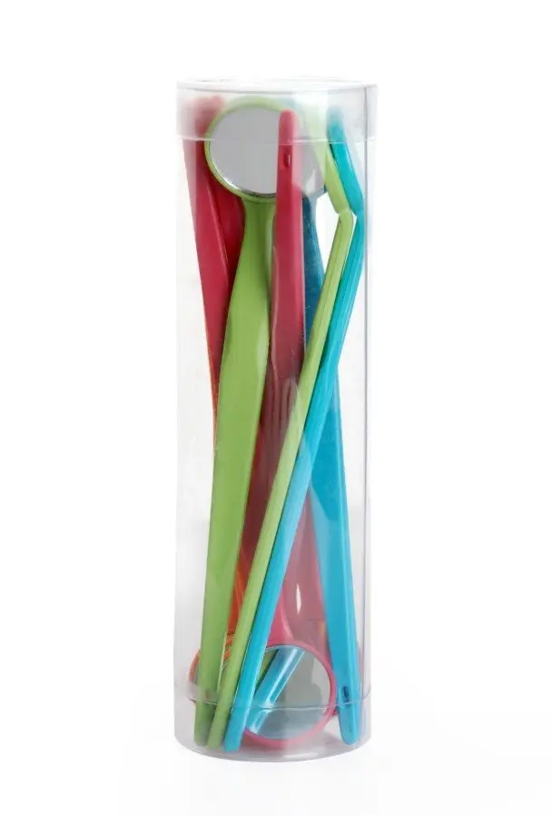 24 шт Горит-пакет Стоматологическое стоматологическое зеркало рот зеркало многоцветный идеальный подарок для клиники